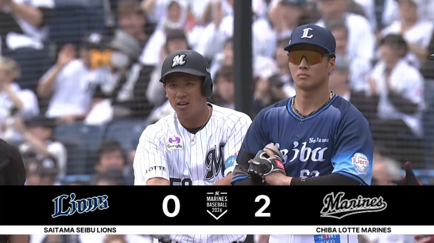 1回裏・M愛斗 センターへのタイムリーヒットで今シーズン初打点!!