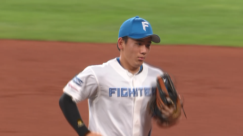 2回表・F大塚瑠晏 ピッチャーが弾いた打球を素早くカバーし見事アウトに!!