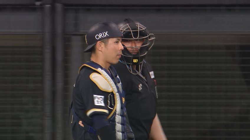 4回裏・B若月健矢 素早い送球で三振ゲッツーを完成させる!!