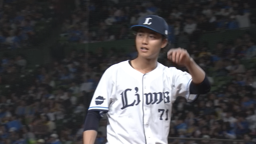 6回表・L菅井信也 6回2失点の好投で勝ち投手の権利を得る!!