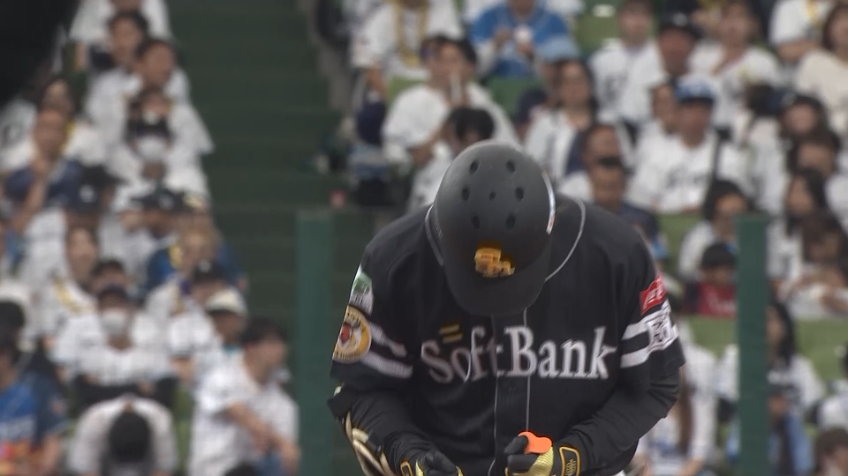 5回表・H柳町達 右中間を破る勝ち越し2点タイムリーヒット!!