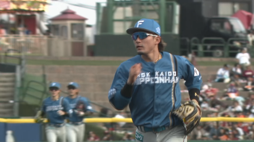 6回裏・F水野達稀 ファインプレー!! センター方向への打球をナイスキャッチ!!