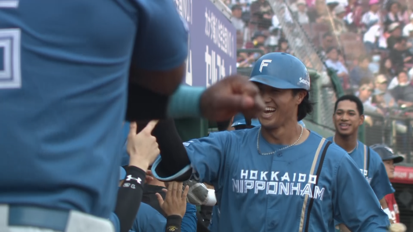 8回表・F細川凌平 一軍昇格後すぐ活躍!! 3ランホームラン!!