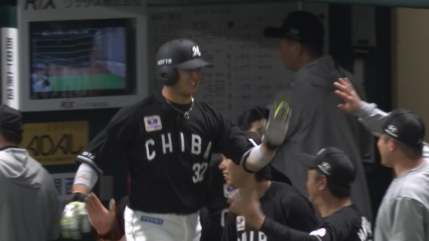6回表・M藤原恭大 綺麗な流し打ちで貴重な追加点を挙げる!!