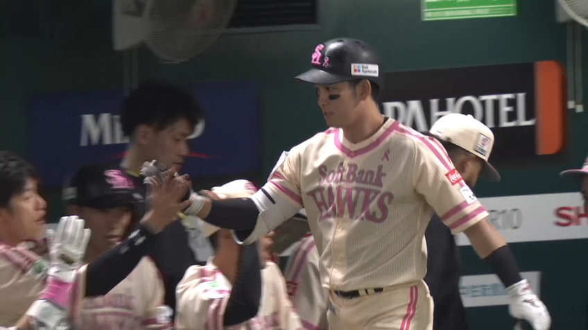 9回裏・H栗原陵矢 １点差に詰め寄るホームラン!!