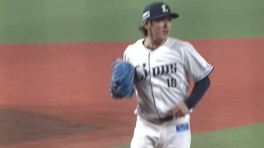 5回表・L隅田知一郎 3者凡退!! 5回を無失点に抑える!!