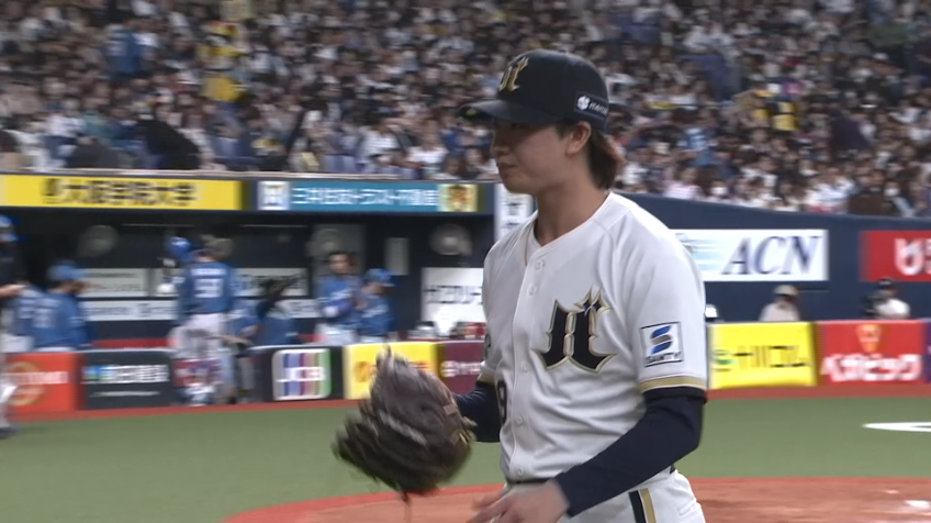 8回表・B片山楽生 ピンチで登板し三振で抑えるナイスピッチング!!