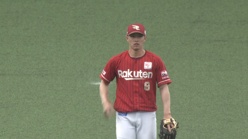 3回裏・E辰己涼介 強肩発動!! 正確なバックホームで投手を救う!!