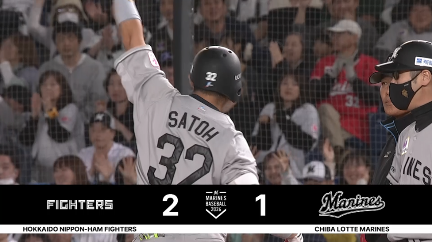 6回裏・M佐藤都志也 点差を1点に縮めるタイムリーヒット!!