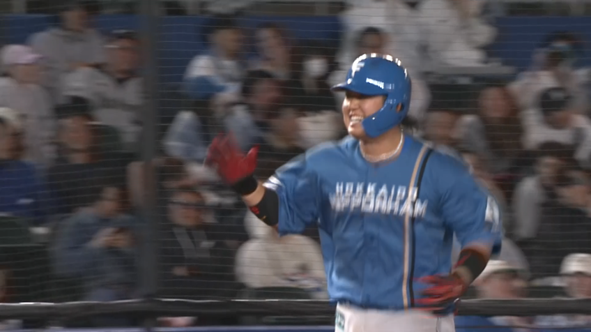 9回表・F進藤勇也 キャリア初ホームランで追加点をあげる!!