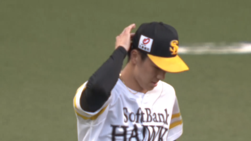 2回表・H藤原大翔 変化球でプロ初奪三振!!