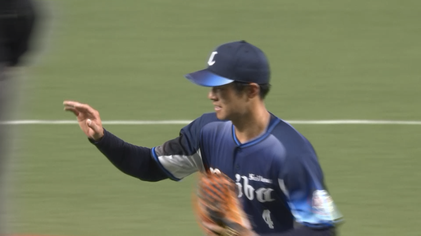 6回裏・L石井一成 投手を救うファインプレー!!