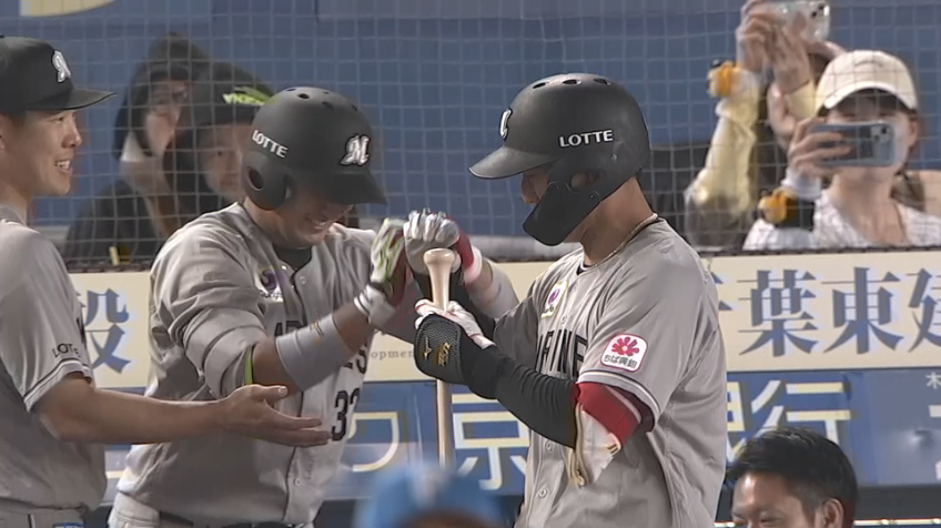 6回裏・M西川史礁 今日の2打点目はレフトスタンドへのホームラン!!