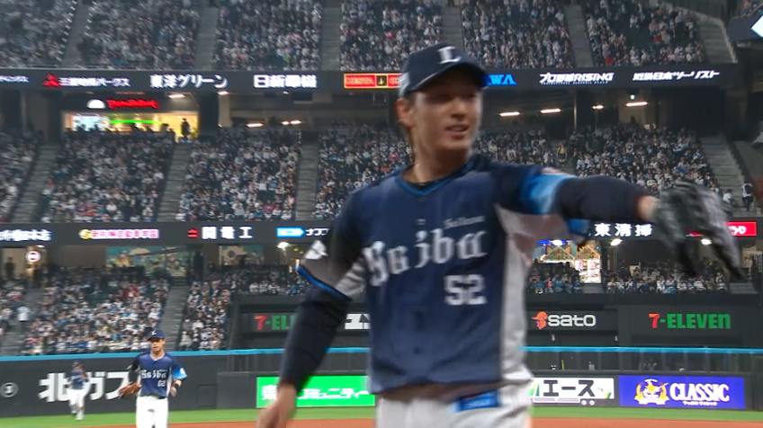 8回裏・L篠原響 1回2奪三振のパーフェクトリリーフ!!