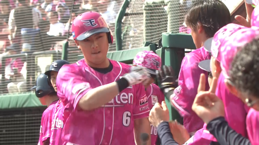 5回裏・E村林一輝 レフトへ今季第4号ソロホームランを放つ!!
