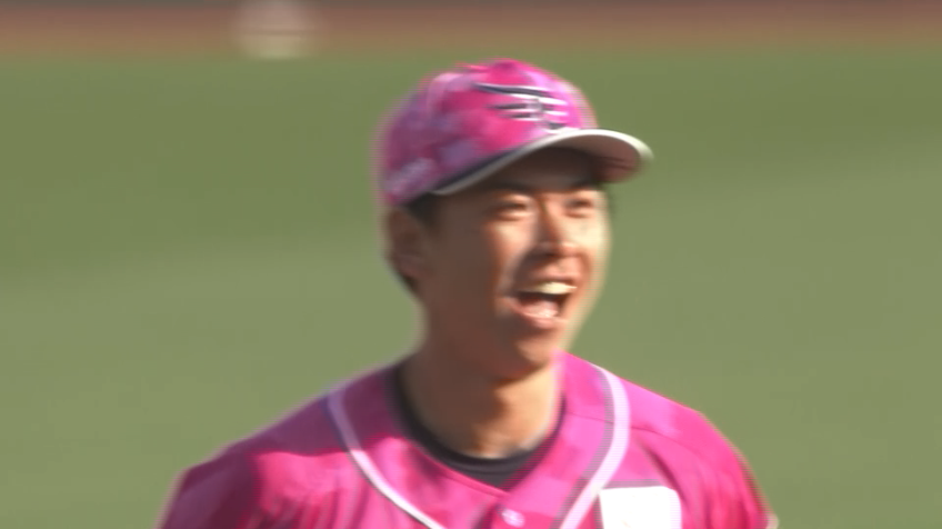 9回表・E柴田大地 2アウト満塁のピンチを抑えプロ初セーブ!!
