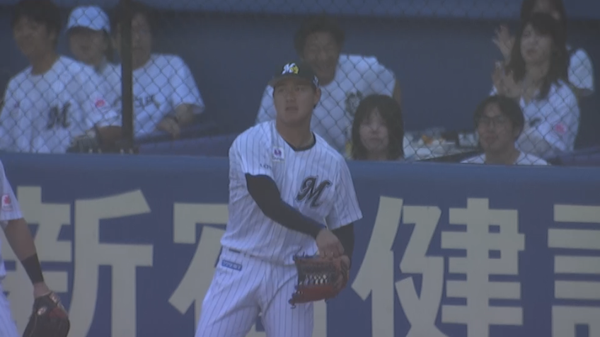 3回表・M西川史礁 フェンス際でのファインプレー!!
