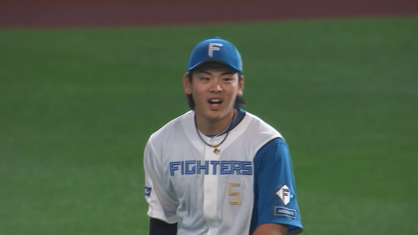 6回表・F野村佑希 左中間のフライをスライディングキャッチ!!