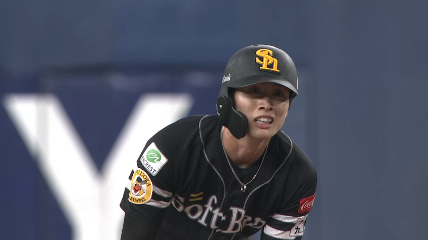 3回表・H周東佑京 今季9つ目の盗塁に成功!!