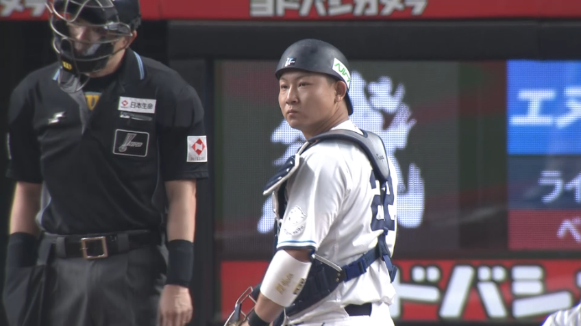 6回表・L古賀悠斗 盗塁を阻止する!!