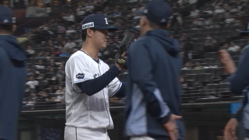 4回表・L佐藤爽 ピンチの場面を二塁牽制で抑える!!
