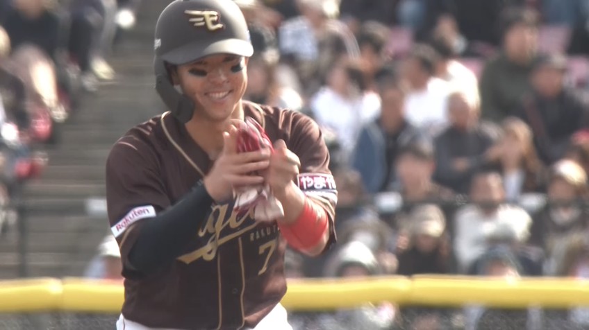 6回裏・E鈴木大地 スタメン起用に応える勝ち越しのタイムリー2ベース!!