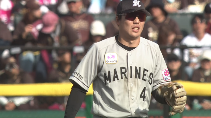 7回裏・M友杉篤輝 スライディングキャッチから冷静な送球でアウトに取る!!