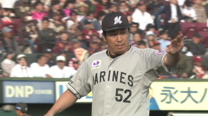 8回裏・M益田直也 ピンチを招くも2者連続三振で切り抜ける!!