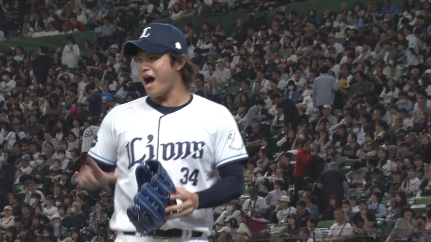 8回表・L甲斐野央 3者連続三振の好リリーフ!!