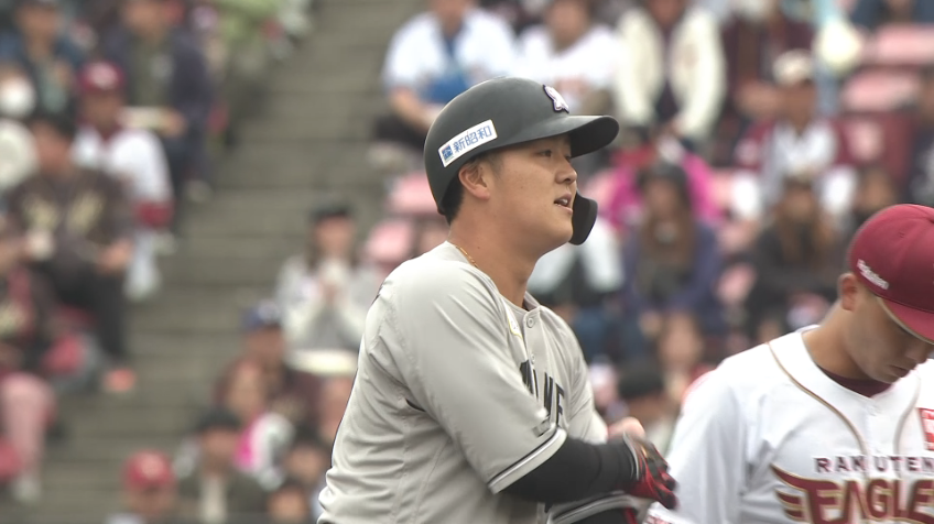 1回表・M山口航輝 初回から先制!! ライトへのタイムリー2ベース!!