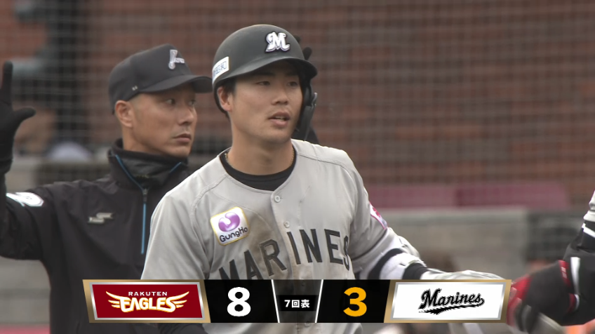 7回表・M友杉篤輝 三遊間を破るタイムリーで点差を縮める!!