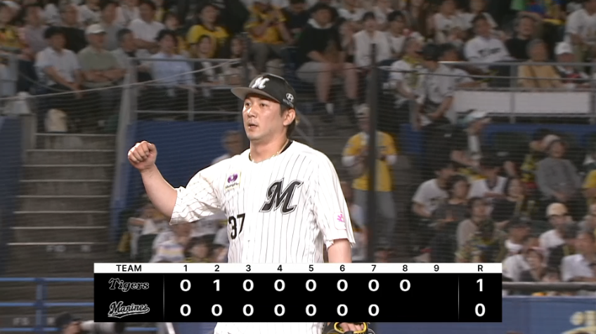 8回表・M小野郁 2イニングを28球無失点に抑える投球を見せる!!