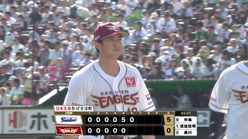 6回表・E西垣雅矢 1回を2奪三振を含む3者凡退に抑える!!