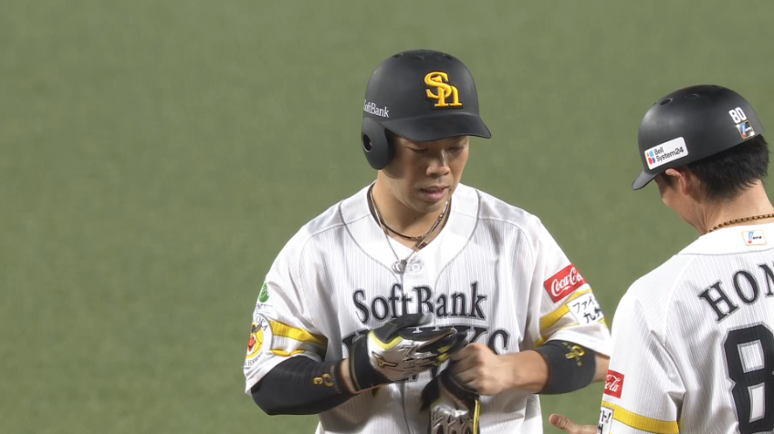 6回裏・H近藤健介 待望の先制打!! タイムリー2ベースヒット!!