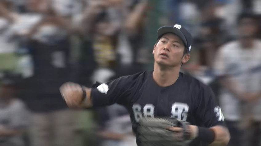 3回表・L岸潤一郎 ピンチの場面で追加点を与えないナイスプレー!!