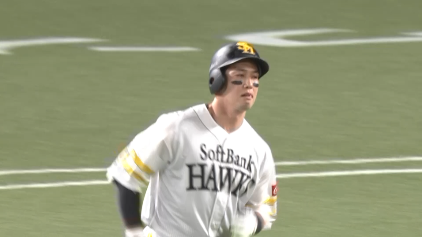 1回裏・H栗原陵矢 ライトスタンドへ先制の2ランホームラン!!