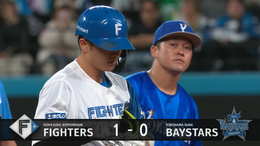 3回裏・F郡司裕也 6月初ヒット!! センターへのタイムリー2ベースで先制点!!