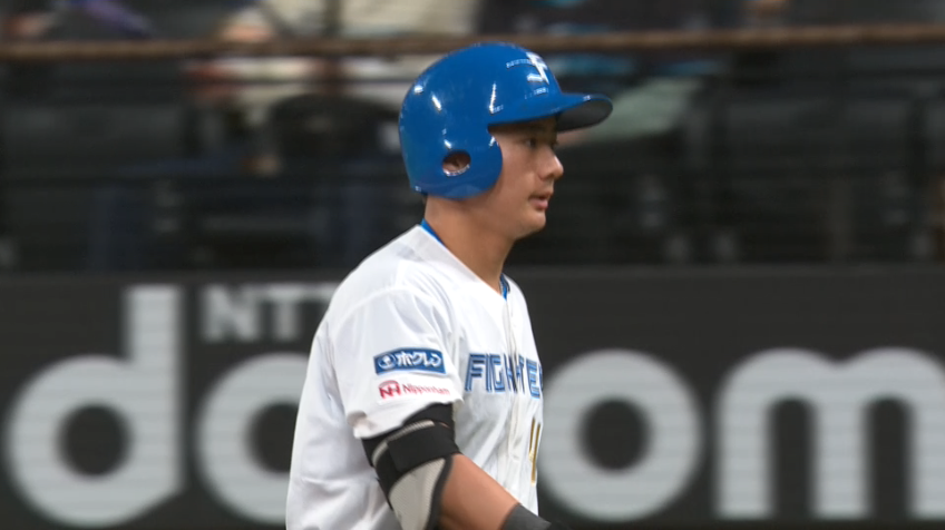 6回裏・F大塚瑠晏 プロ初犠打でチャンス拡大!!