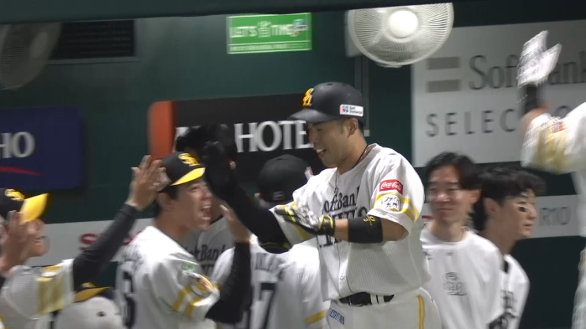 5回裏・H近藤健介 2試合連続アーチ!! 変化球を捉えるソロHRで勝ち越し!!