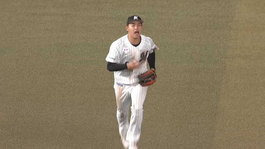 7回表・M西川史礁 ダイビングキャッチでピンチを切り抜ける!!