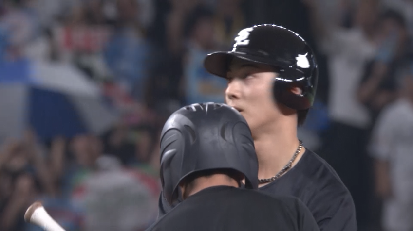 1回裏・L長谷川信哉 左中間へのタイムリー2ベースを放ち先制!!