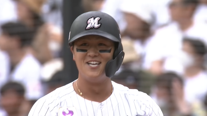 5回裏・M山口航輝 センターへしぶとく運んだ!! タイムリーで勝ち越しに成功!!