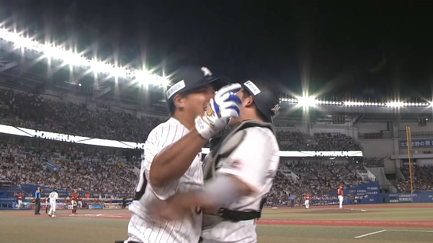 6回裏・M愛斗 移籍後第1号!! ここぞの場面で勝ち越しグランドスラム!!