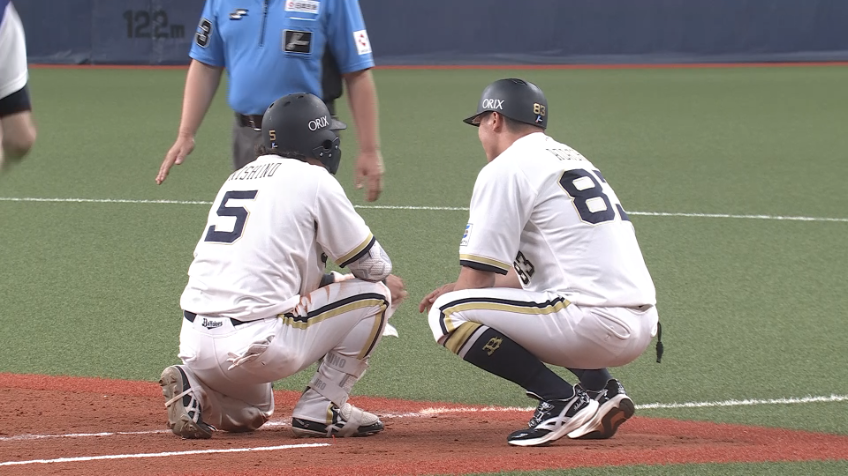 4回裏・B西野真弘 執念のヘッドスライディングで出塁!!