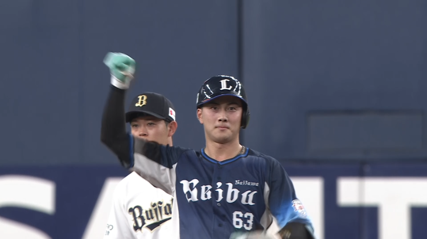 5回表・L長谷川信哉 ヒットエンドラン成功で追加点を挙げる!!