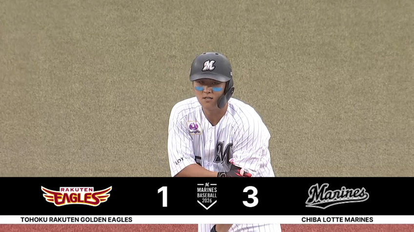 2回裏・M山口航輝 ライトへ勝ち越しの2点タイムリー2ベース!!