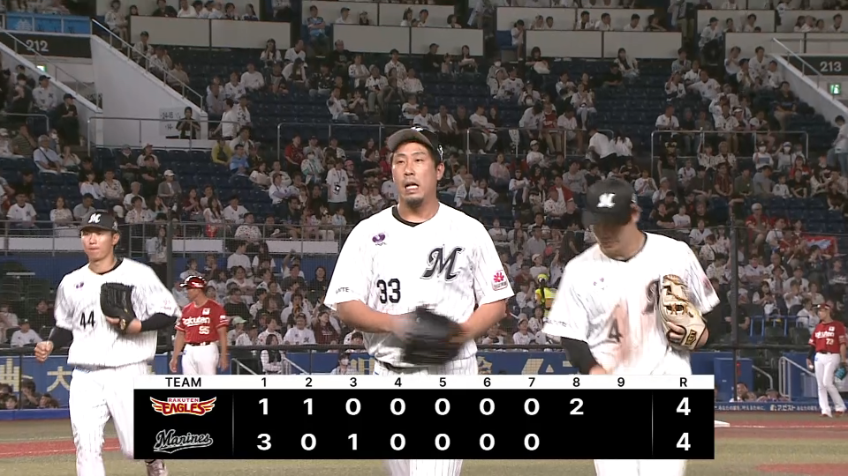 8回表・M八木彬 2アウト満塁のピンチで登板し無失点に抑える!!