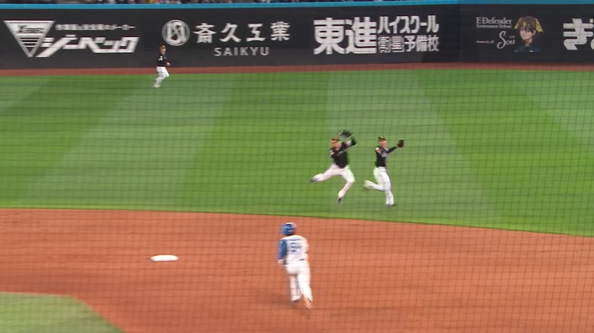 8回裏・H川瀬晃 驚異の反射神経を見せる!!