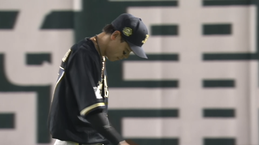 4回裏・B中川圭太 スライディングキャッチで先頭打者を抑える!!