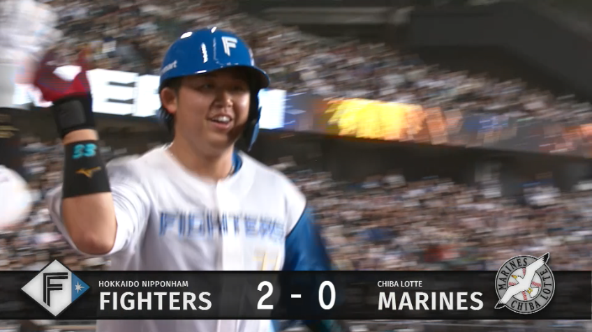 3回裏・F進藤勇也 逆方向への第2号ソロホームラン!!